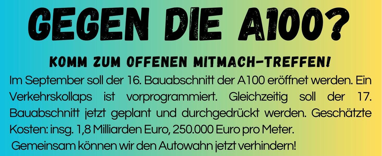 Aktiv werden gegen die A100?
