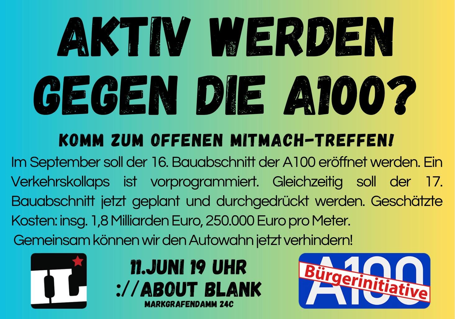 Aktiv werden gegen die A100?