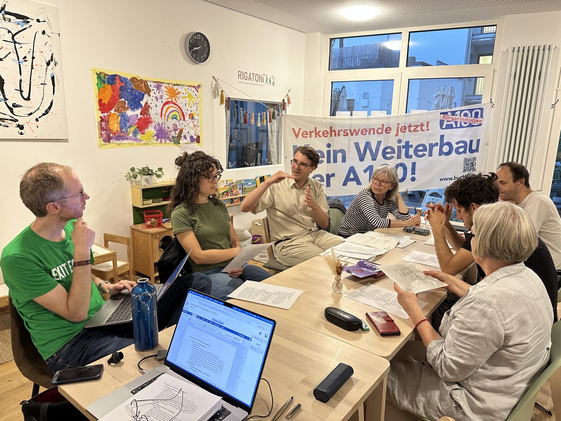 Treffen der Bürger*innenInitiative A100