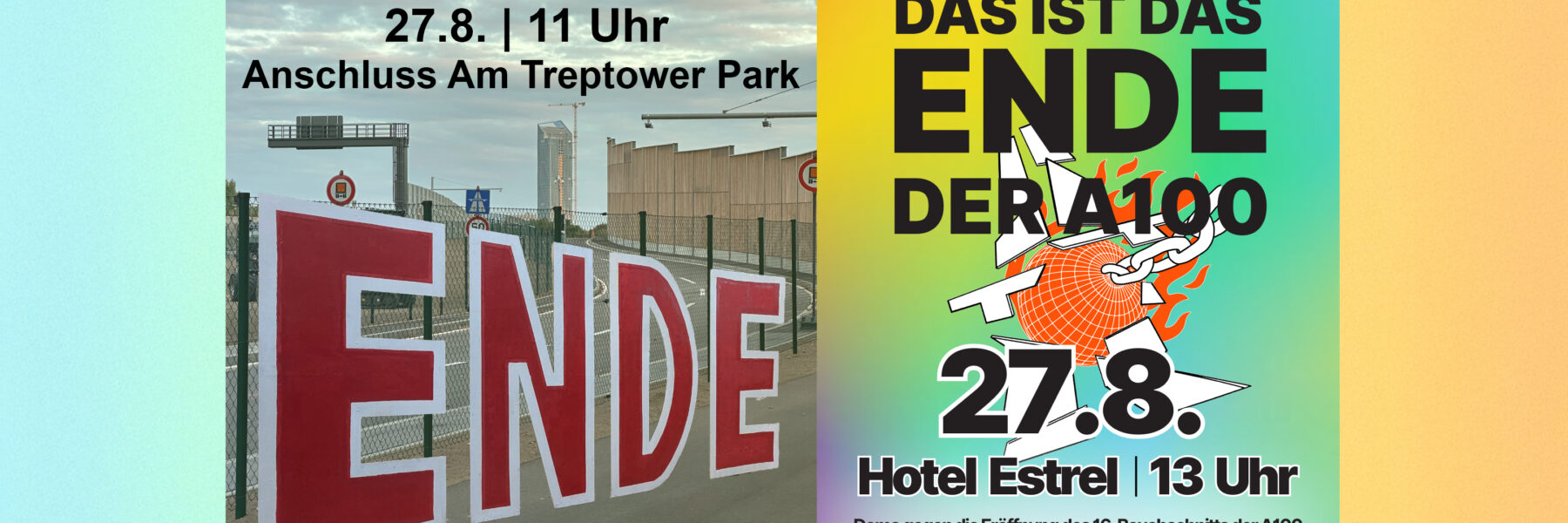 Das ist das Ende. Aufruf zu Demos am 27.8.