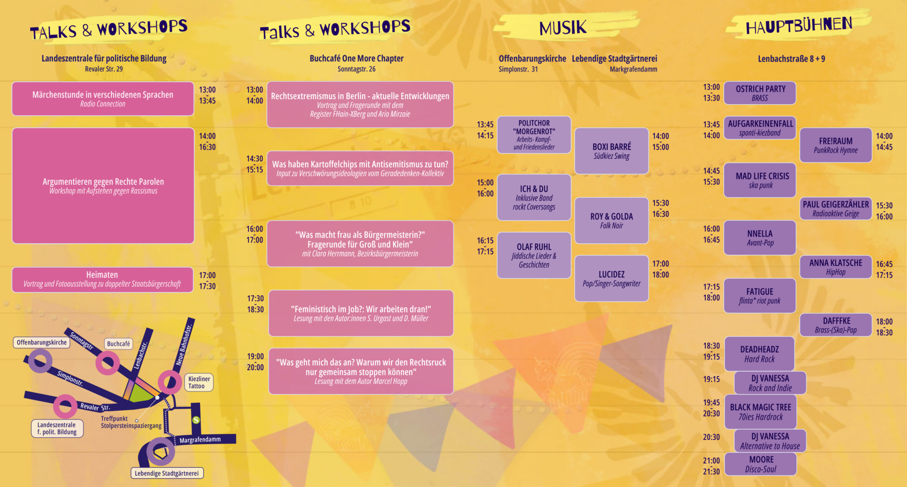 Programm des Straßenfests Ostkreuz bleibt bunt am 9.5.26